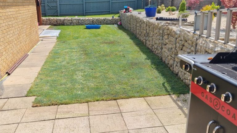 Completed GrassMesh Garden Transformation From Right